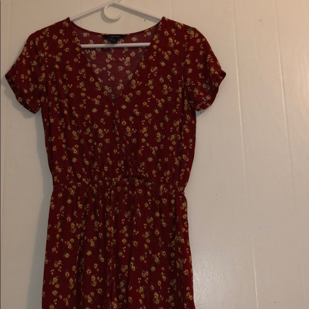 Forever 21 Sunflower Romper